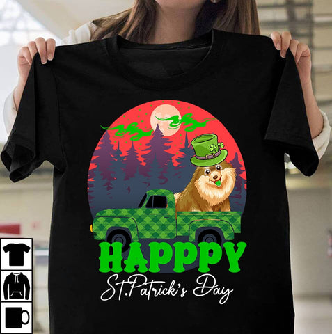 Happy St.Patrick's Day SVG Cut File, Happy St.Patrick's Day SVG Quotes , Happy St.Patrick's Day Sublimation PNG SVG BlackCatsMedia 