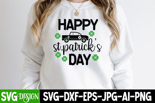 Happy St.patrick's Day SVG Cut File, St.Patrick's Sublimation PNG, St.Patrick's Flag SVG Cut File, St.Patrick's Clipart PNG SVG BlackCatsMedia 