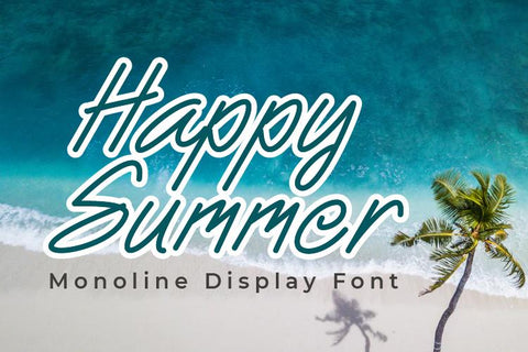 Happy Summer Font Masyafi Studio 
