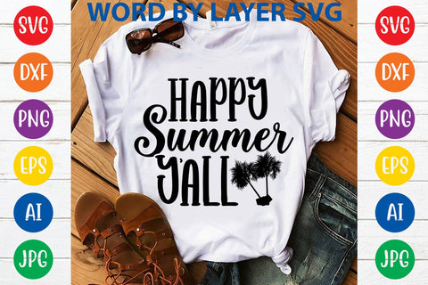 Happy Summer Y'all SVG Design SVG Rafiqul20606 