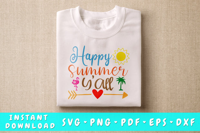 Happy Summer Y'all SVG SVG HappyDesignStudio 