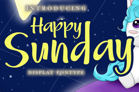 Happy Sunday Display Font Font Skiiller_Std 