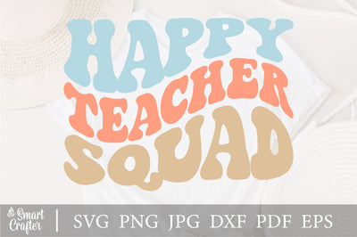 Happy Teacher Squad svg, Teacher Squad svg, Cut file, Craft File, Instant Download, Clip art, Teacher SVG, School SVG SVG Fauz 