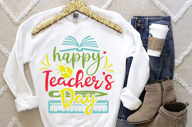 Happy Teacher's Day SVG SVG Creativeart88 