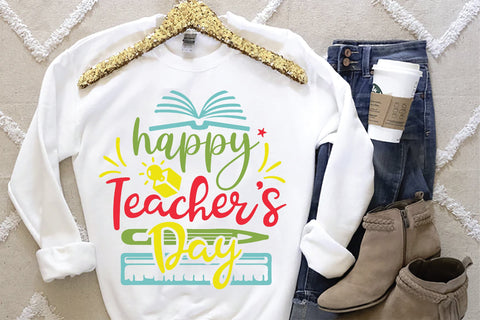 Happy Teacher's Day SVG SVG Creativeart88 