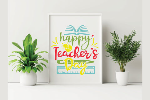 Happy Teacher's Day SVG SVG Creativeart88 