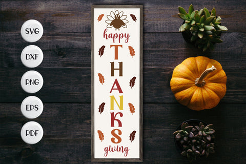 Happy Thanks Giving Porch Sign SVG SVG CraftLabSVG 