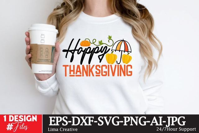 Happy Thanks Giving SVG Design SVG Insomnia Std 