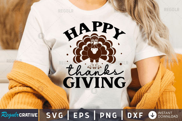 Happy thanks giving SVG SVG Regulrcrative 
