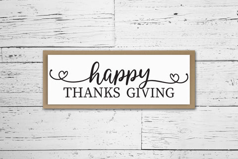 Happy Thanks Giving, Thanksgiving Sign SVG SVG CraftLabSVG 