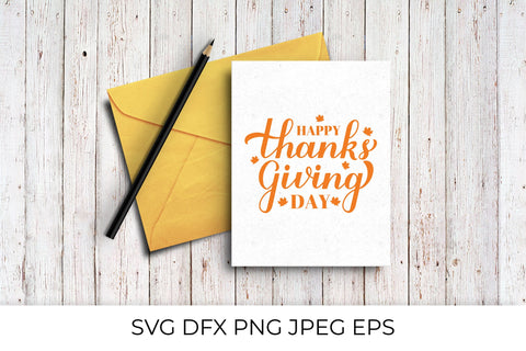 Happy Thanksgiving Day calligraphy lettering SVG SVG LaBelezoka 