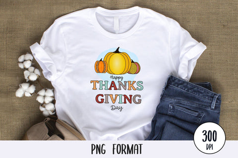 Happy Thanksgiving Day, Thanksgiving Sublimation PNG SVG futivesvg 