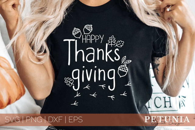 Happy Thanksgiving Design | Thanksgiving Svg SVG Petunia Digital Design 
