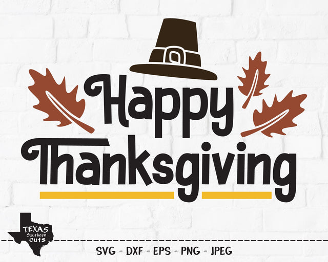 Happy Thanksgiving | Fall SVG SVG Texas Southern Cuts 