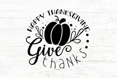 Happy Thanksgiving GiveThanks SVG SVG dapiyupi store 
