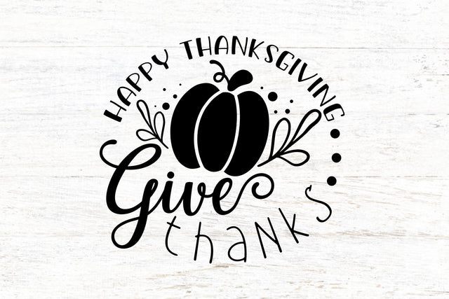 Happy Thanksgiving GiveThanks SVG SVG dapiyupi store 