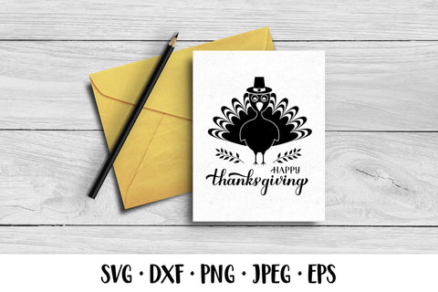 Happy Thanksgiving hand lettered SVG SVG LaBelezoka 