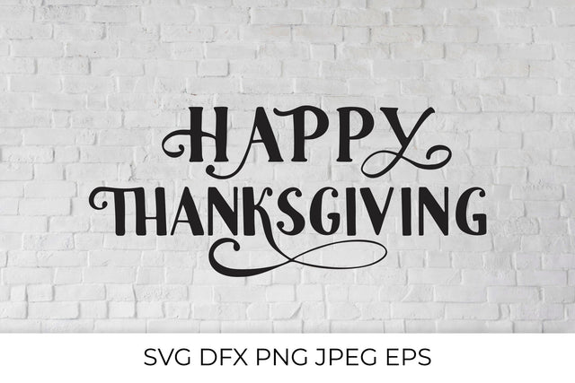 Happy Thanksgiving hand lettered SVG SVG LaBelezoka 