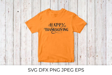 Happy Thanksgiving hand lettered SVG SVG LaBelezoka 