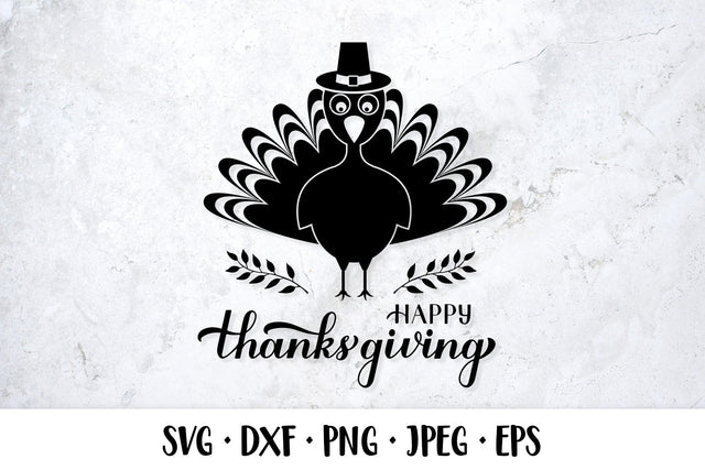 Happy Thanksgiving hand lettered SVG SVG LaBelezoka 
