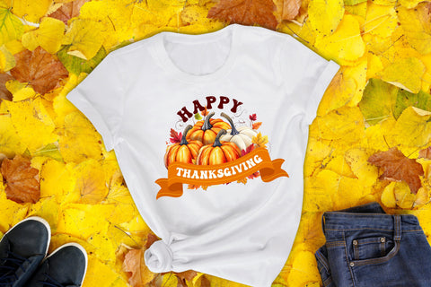 Happy Thanksgiving PNG Sublimation Design Sublimation CraftLabSVG 