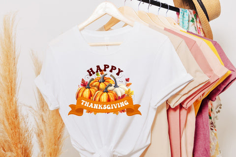 Happy Thanksgiving PNG Sublimation Design Sublimation CraftLabSVG 