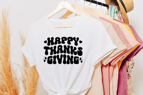 Happy Thanksgiving Retro SVG Design SVG CraftLabSVG 