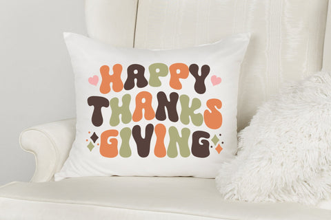 Happy Thanksgiving Retro SVG Design SVG CraftLabSVG 