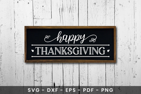 Happy Thanksgiving Sign SVG Design SVG CraftLabSVG 