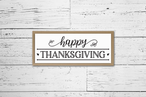 Happy Thanksgiving Sign SVG Design SVG CraftLabSVG 