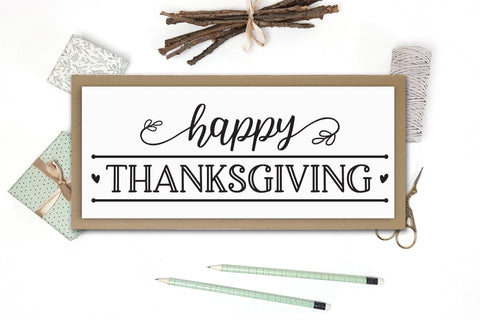 Happy Thanksgiving Sign SVG Design SVG CraftLabSVG 