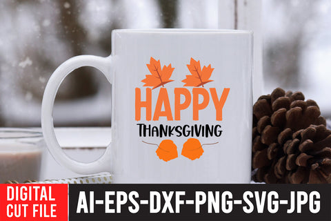 Happy Thanksgiving SVG Cut File , Fall SVG Bundle SVG BlackCatsMedia 