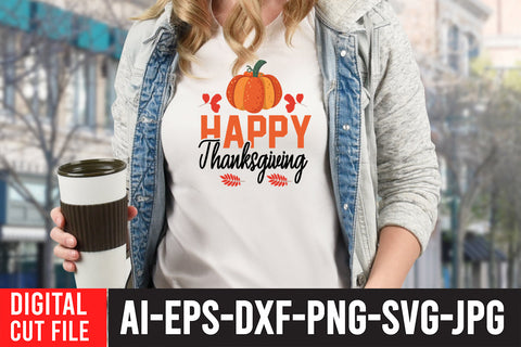 Happy Thanksgiving SVG Cut File SVG BlackCatsMedia 