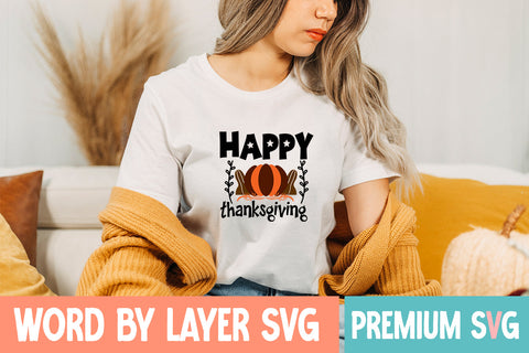 happy thanksgiving SVG CUT FILE SVG Blessedprint 