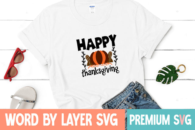 happy thanksgiving SVG CUT FILE SVG Blessedprint 