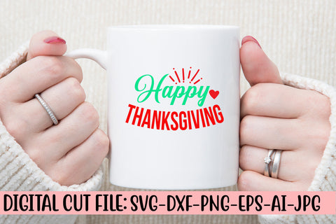 Happy Thanksgiving SVG Cut File SVG Syaman 