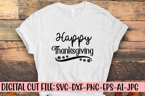 Happy Thanksgiving SVG Cut File SVG Syaman 