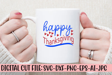 Happy Thanksgiving SVG Cut File SVG Syaman 