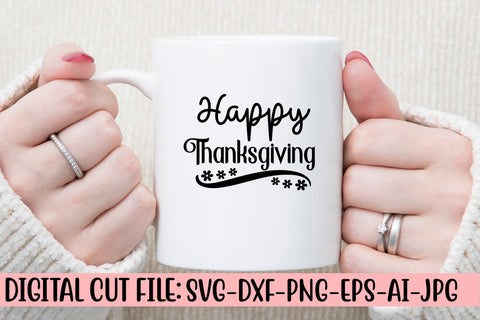 Happy Thanksgiving SVG Cut File SVG Syaman 