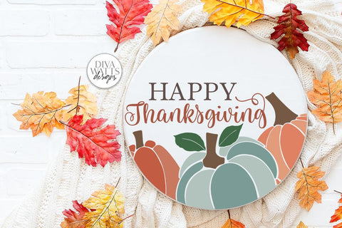 Happy Thanksgiving SVG | Fall / Autumn Design SVG Diva Watts Designs 