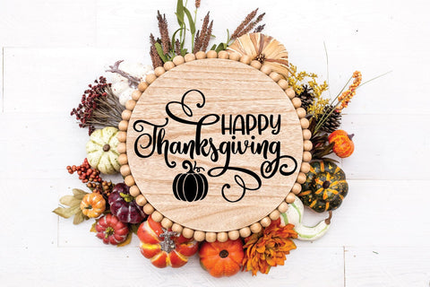 Happy Thanksgiving SVG File | Fall Sign SVG File SVG Old Market 