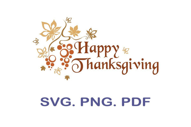 Happy Thanksgiving svg, Give Thanks Svg, Thanksgiving Svg, Fall Svg, Autumn Leaves Svg, Pumpkin Spice Lattes Svg Cut Files for Cricut SVG MagicDesignUS 