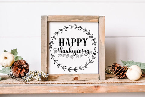Happy Thanksgiving SVG I Fall Door Sign SVG I Fall SVG PNG SVG Happy Printables Club 
