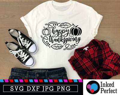 Happy Thanksgiving SVG Inked Perfect 