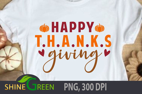 Happy Thanksgiving SVG, Pumpkin, Fall, Autumn SVG Shine Green Art 