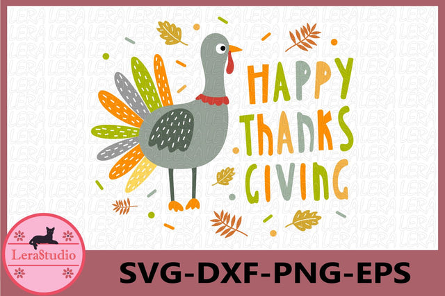 Happy Thanksgiving Svg SVG Lerastudio 