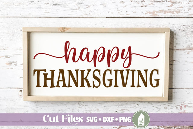 Happy Thanksgiving SVG SVG LilleJuniper 