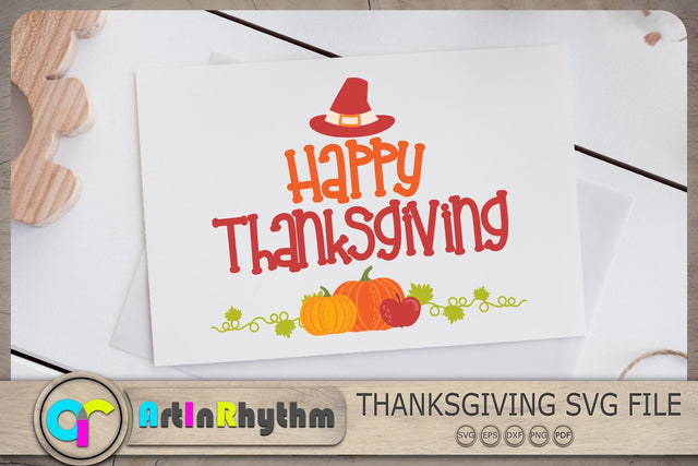 Happy Thanksgiving Svg, Thanksgiving Svg, Pumpkin Svg, Fall Svg SVG Artinrhythm shop 