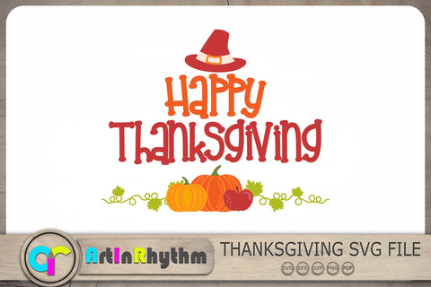 Happy Thanksgiving Svg, Thanksgiving Svg, Pumpkin Svg, Fall Svg SVG Artinrhythm shop 