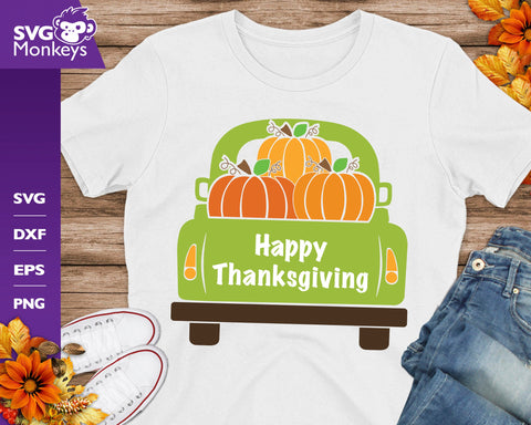 Happy Thanksgiving Truck Svg, Fall Truck Svg SVG SvgMonkeys 
